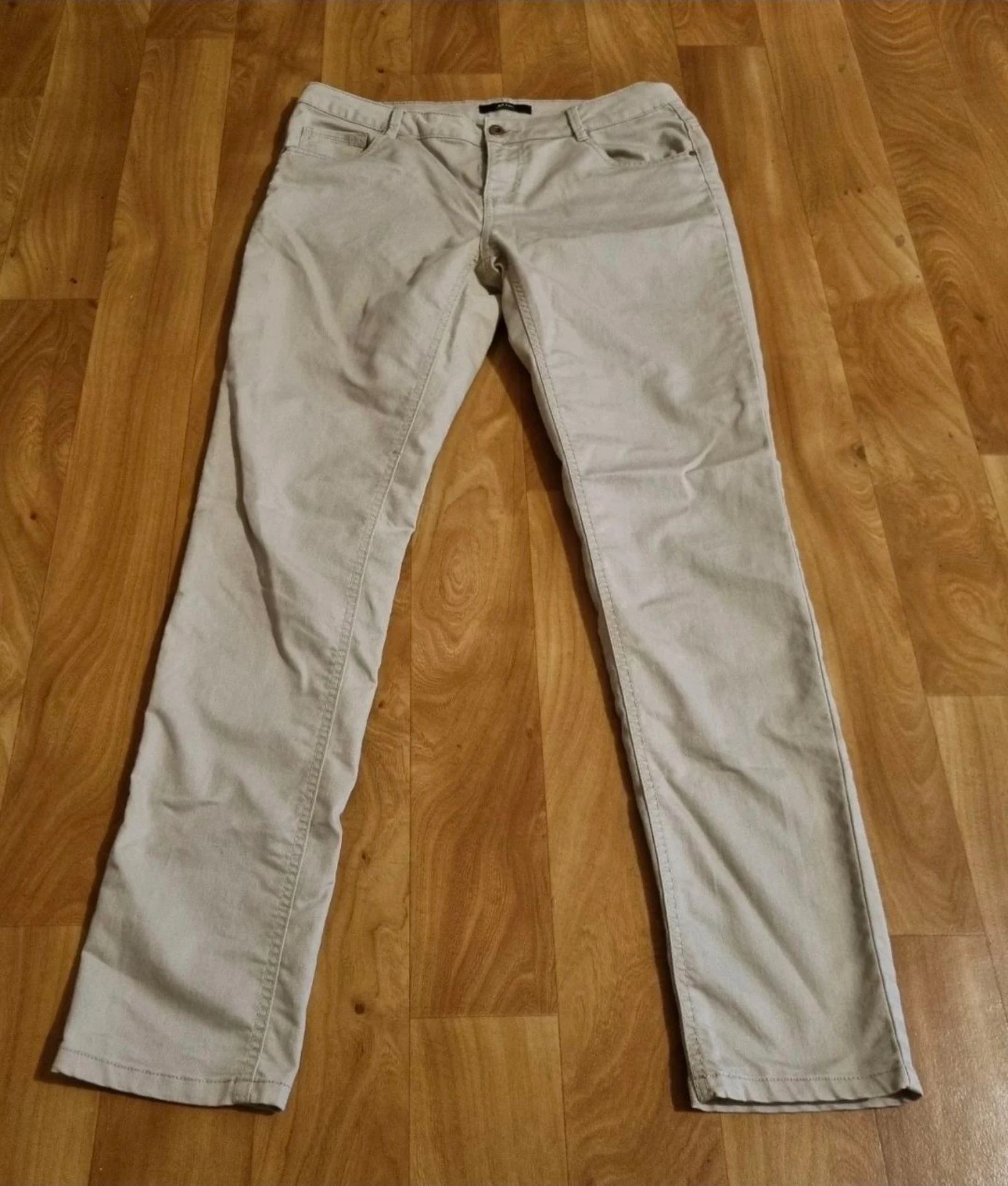 pantalon en jean Mim beige taille 42 XL